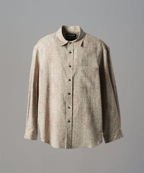[Italian Dead Stock Fabric] Prime-Over Regular Collar Long Sleeve Shirt