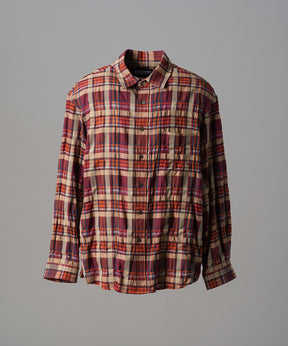 [Italian Dead Stock Fabric] Prime-Over Regular Collar Long Sleeve Shirt