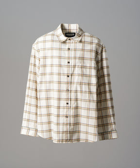 [Italian Dead Stock Fabric] Prime-Over Regular Collar Long Sleeve Shirt