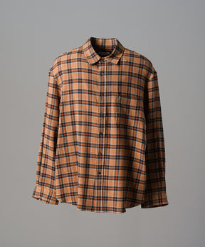 [Italian Dead Stock Fabric] Prime-Over Regular Collar Long Sleeve Shirt