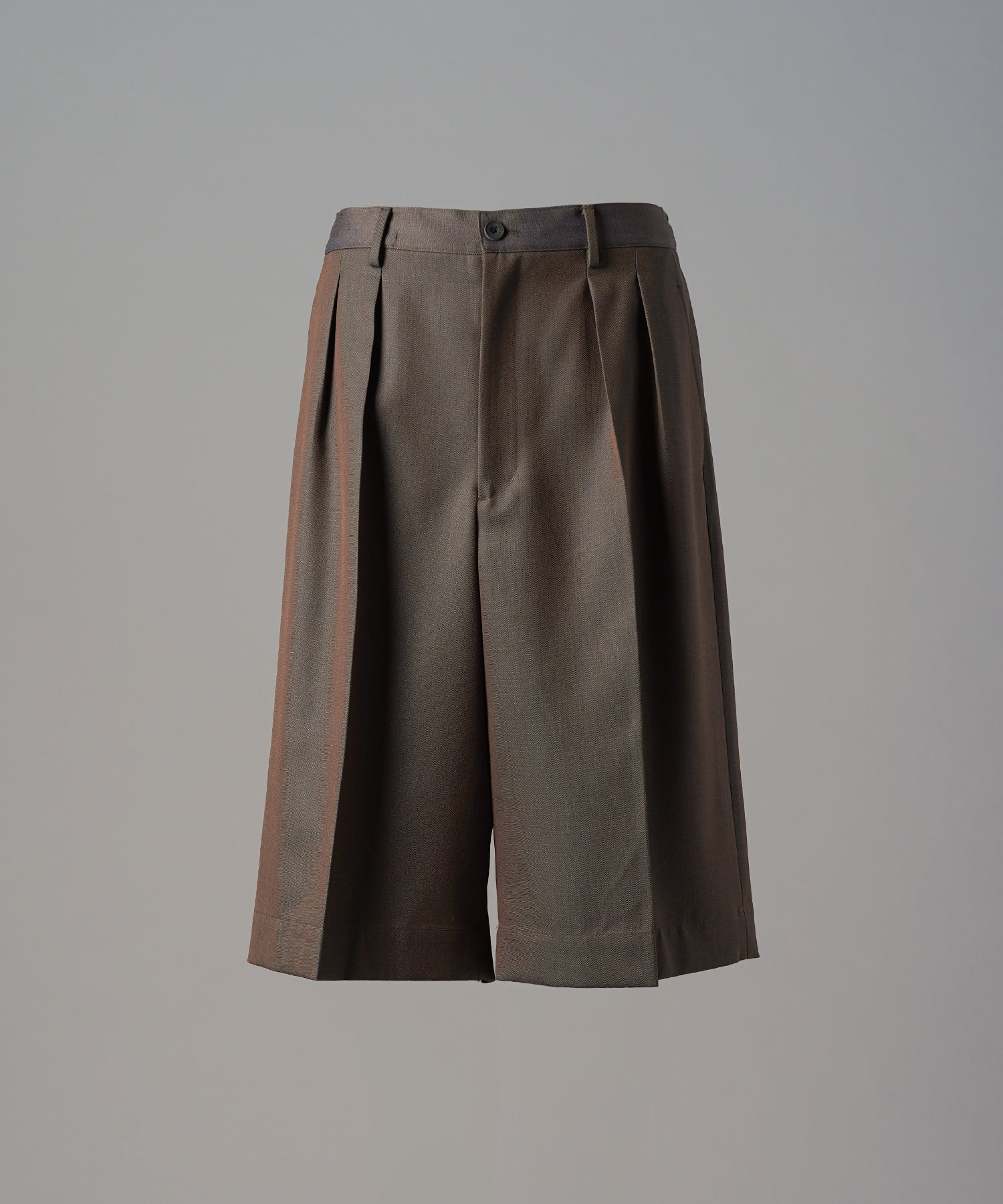 4 Colors Chambray Washable Wool Prime-Wide Shorts