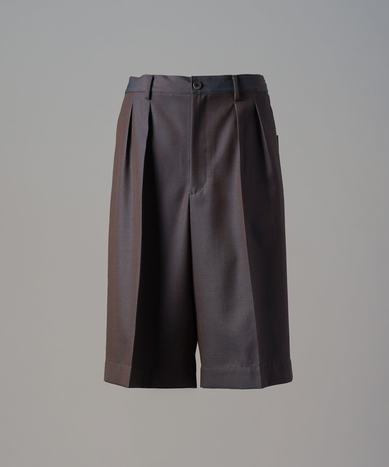 4 Colors Chambray Washable Wool Prime-Wide Shorts