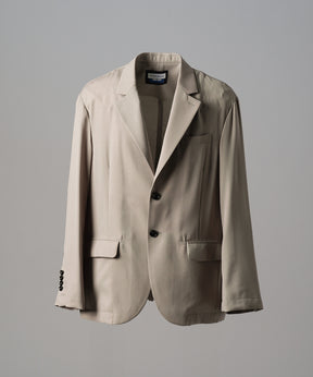 4种颜色Chambray可洗羊毛峰峰双胸夹克