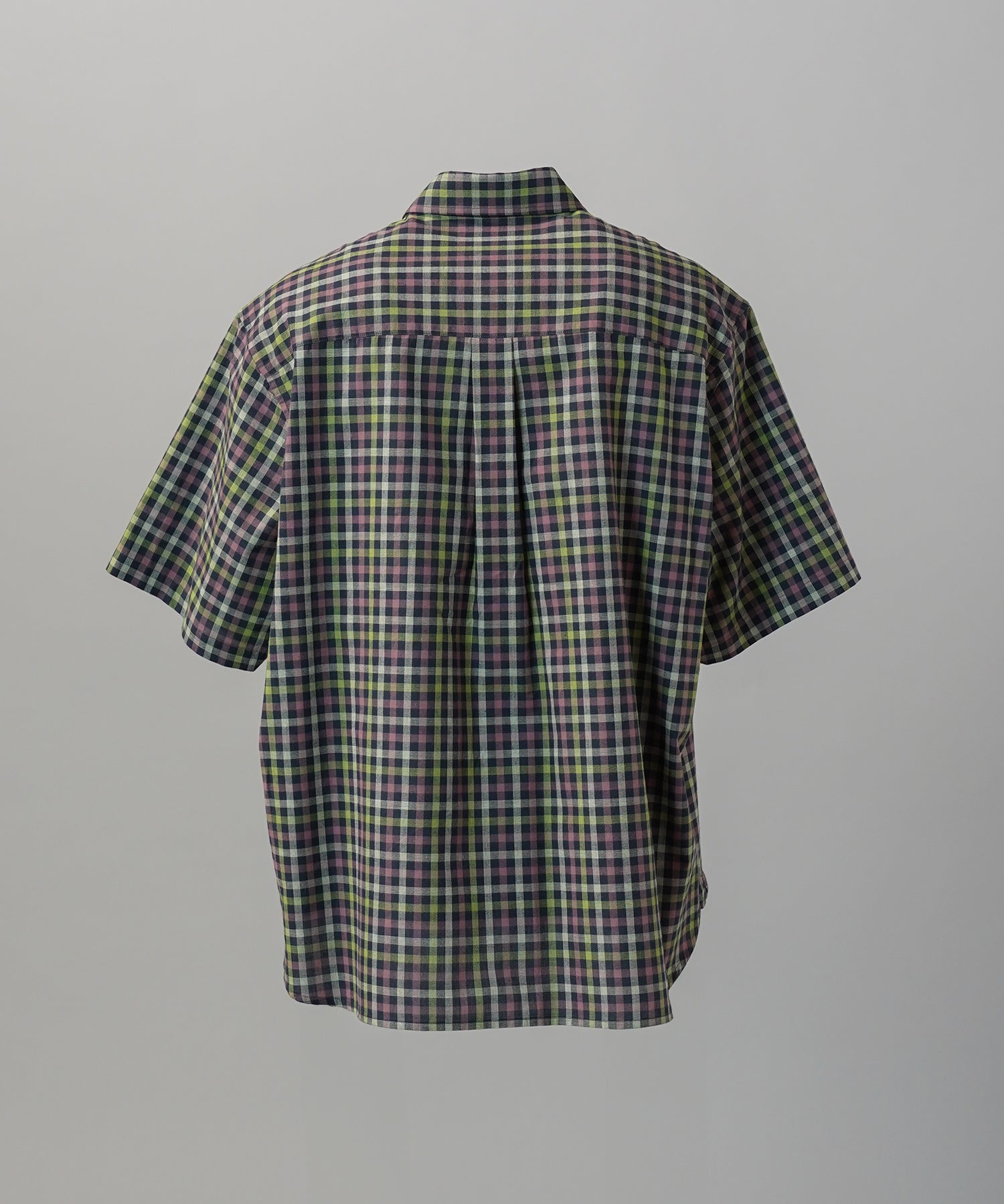 [Italian Dead Stock Fabric] Prime-Over Regular Collar Short Sleeve Shirt