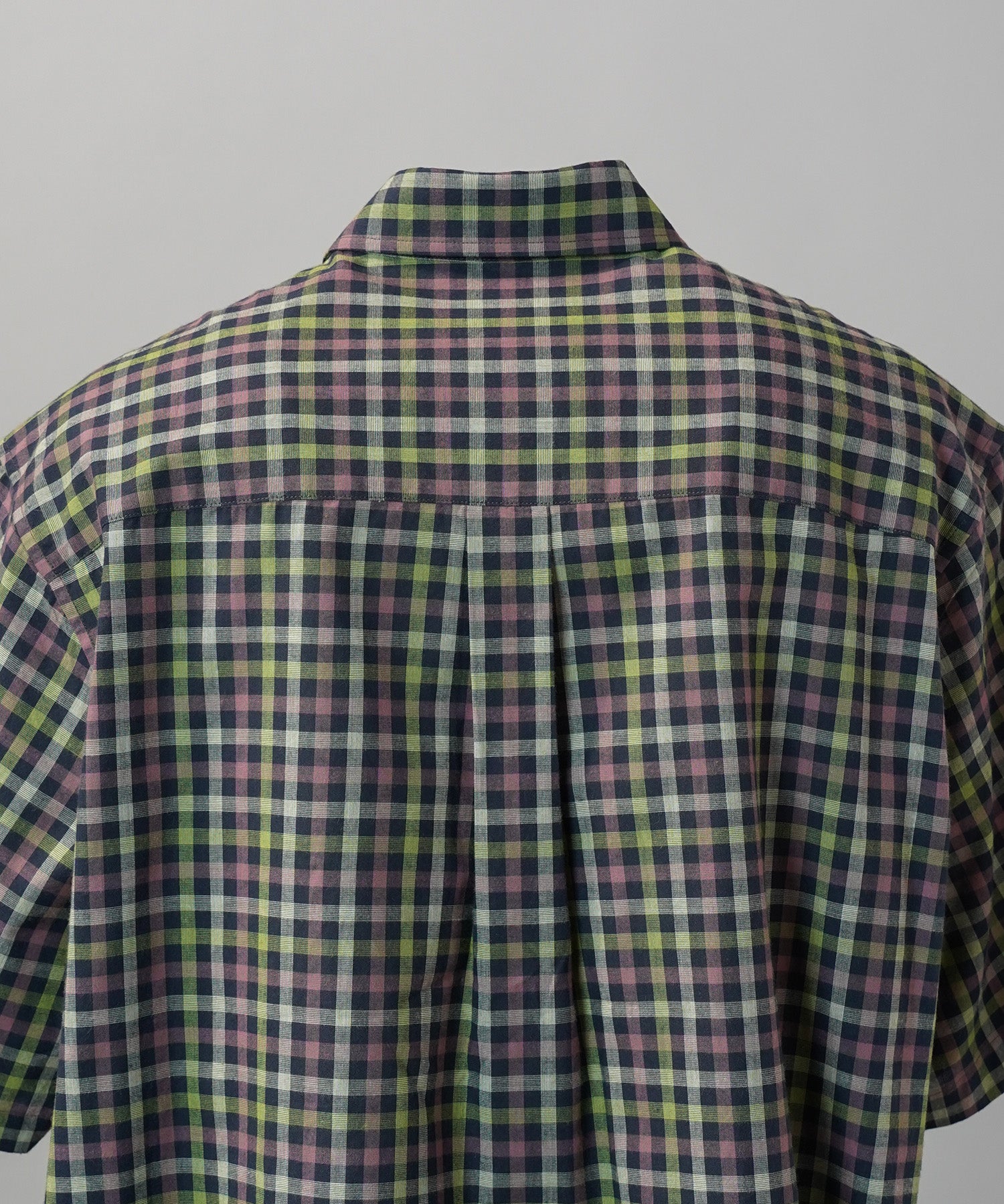 [Italian Dead Stock Fabric] Prime-Over Regular Collar Short Sleeve Shirt