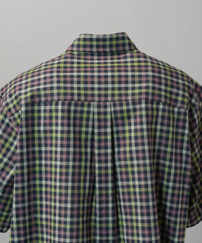 [Italian Dead Stock Fabric] Prime-Over Regular Collar Short Sleeve Shirt