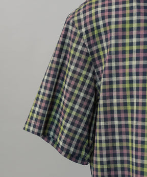 [Italian Dead Stock Fabric] Prime-Over Regular Collar Short Sleeve Shirt