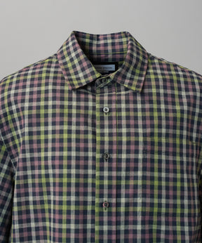 [Italian Dead Stock Fabric] Prime-Over Regular Collar Short Sleeve Shirt