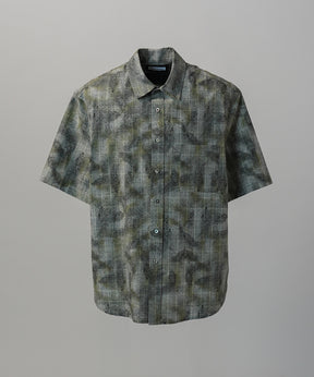 [Italian Dead Stock Fabric] Prime-Over Regular Collar Short Sleeve Shirt