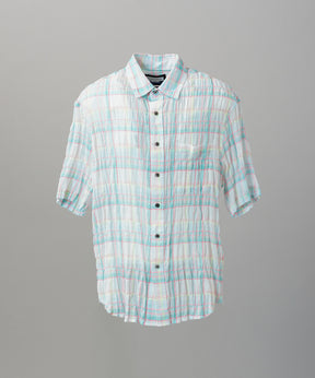 [Italian Dead Stock Fabric] Prime-Over Regular Collar Short Sleeve Shirt