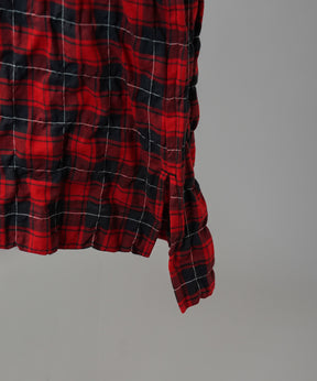 Italian Dead Stock Fabric Prime-Over Open Collar Short Sleeve Shirt