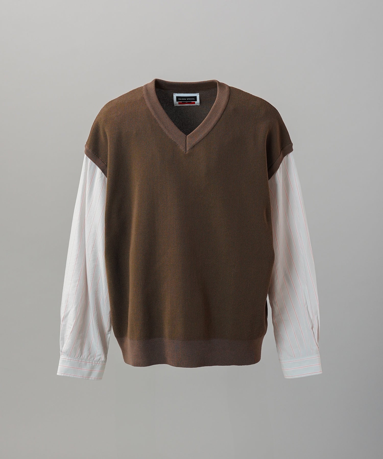 Cotton Bulky Acrylic Blend Prime-Over Gradation Dyeing Knit