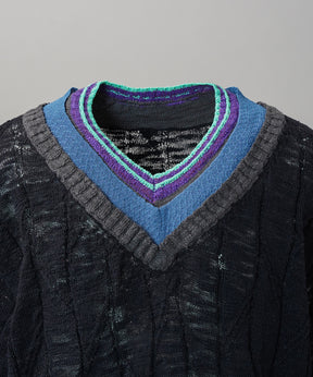 4 Colors Chambray Washable Wool Peaked Lapel Double Breasted Jacket