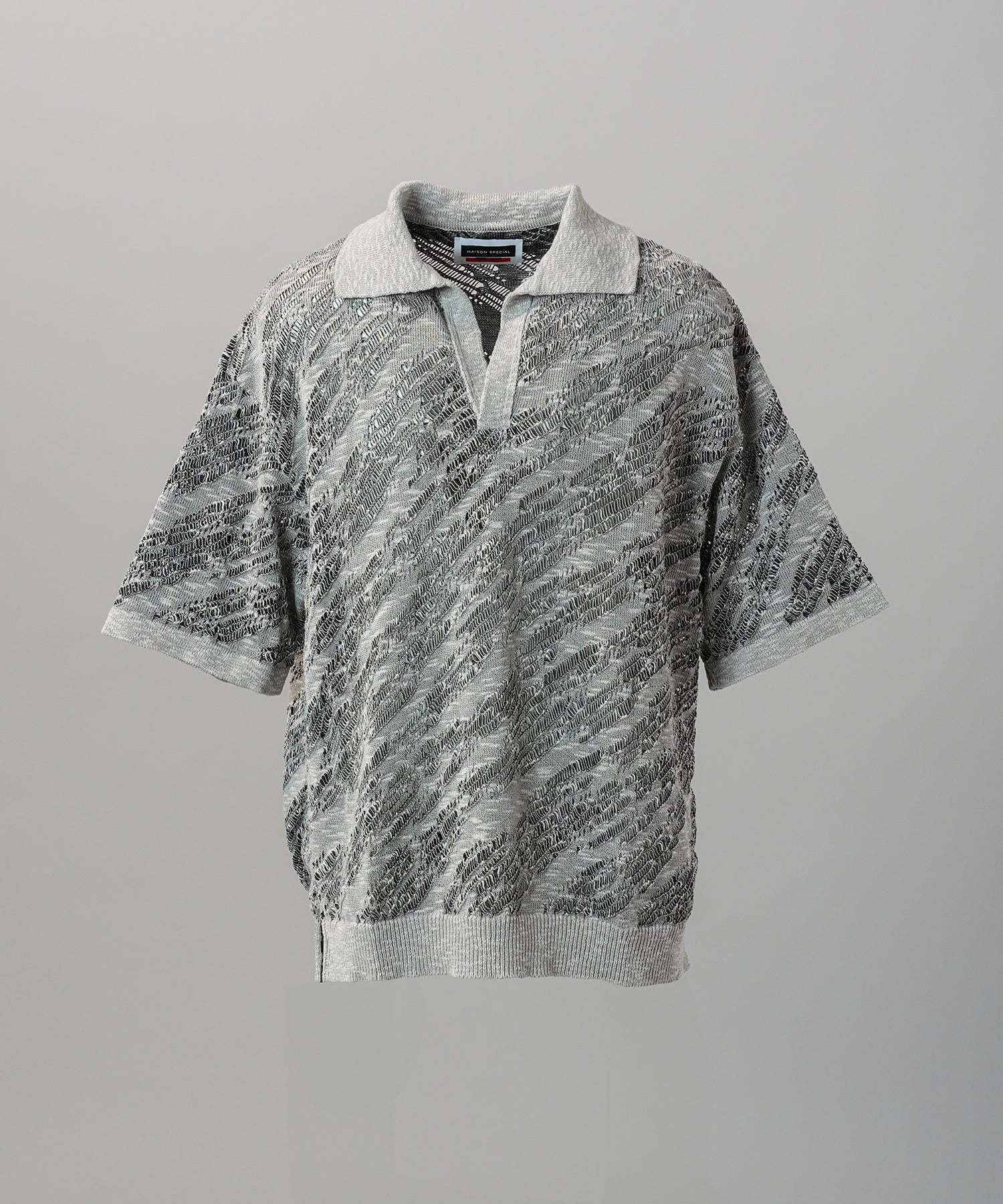 Cotton Bulky Acrylic Blend Prime-Over Gradation Dyeing Knit