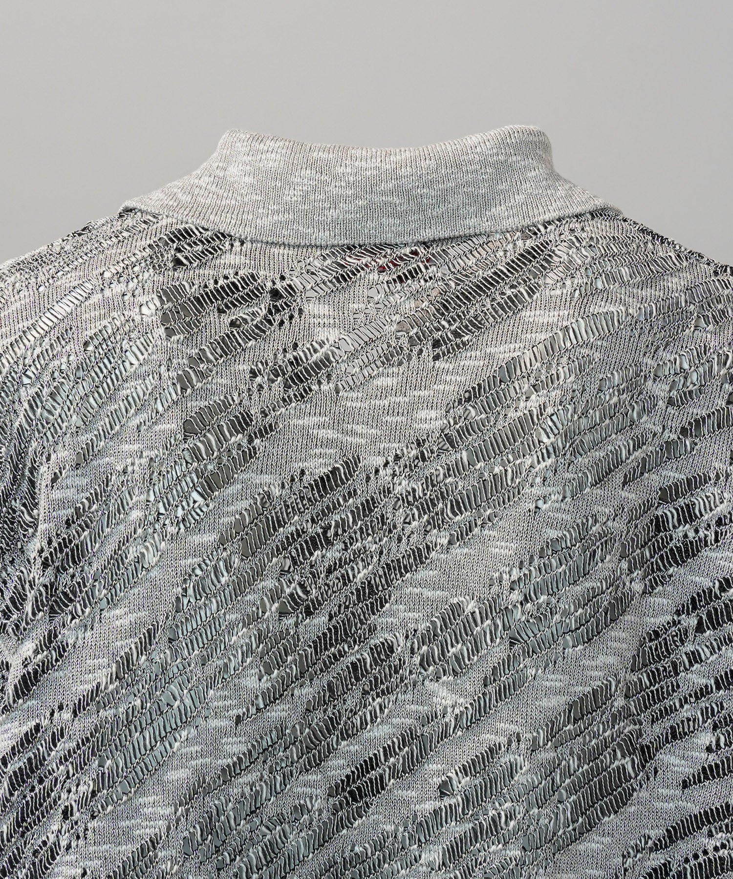 Cotton Bulky Acrylic Blend Prime-Over Gradation Dyeing Knit