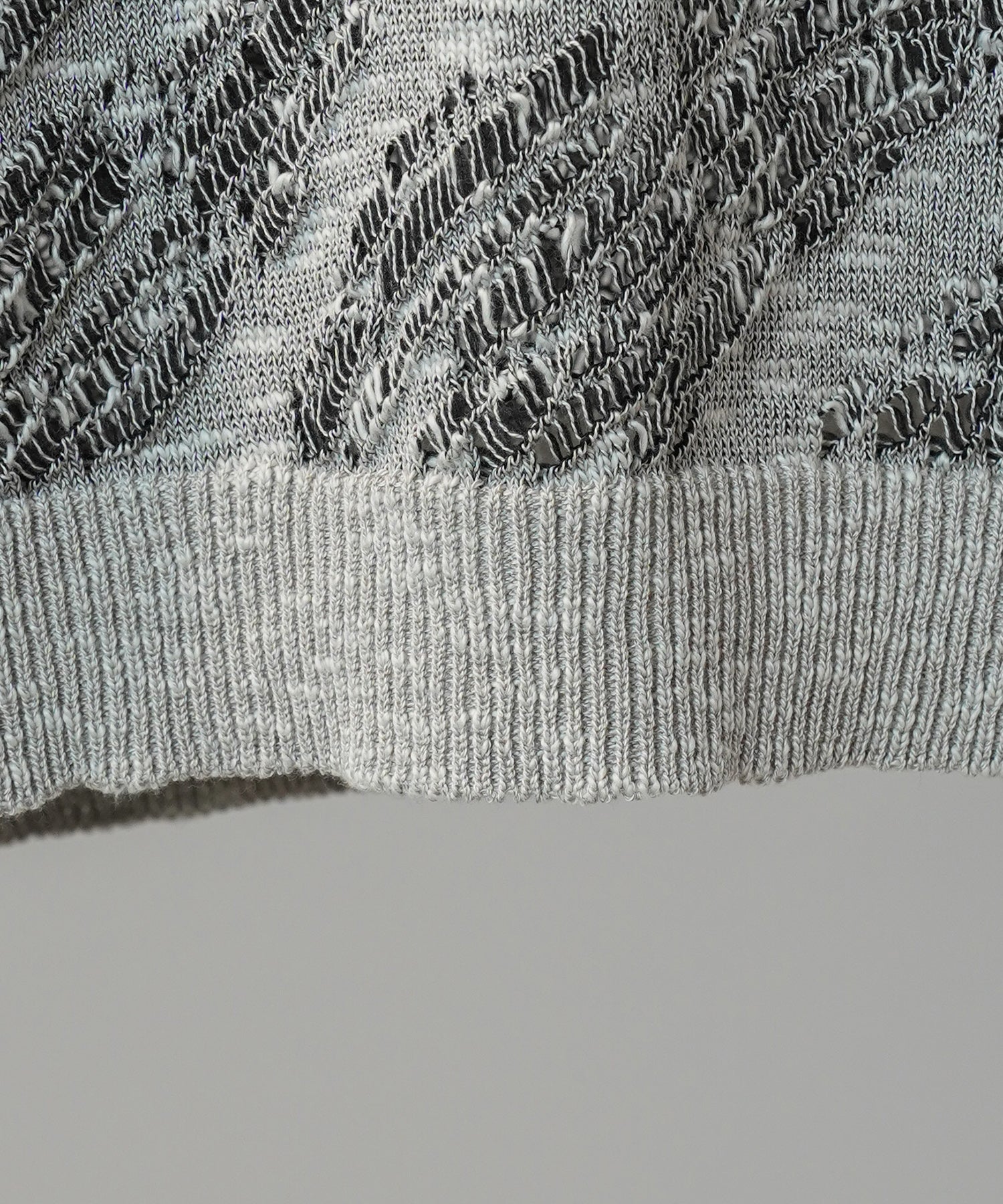 Cotton Bulky Acrylic Blend Prime-Over Gradation Dyeing Knit