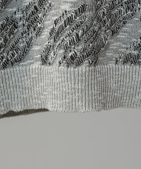 Cotton Bulky Acrylic Blend Prime-Over Gradation Dyeing Knit