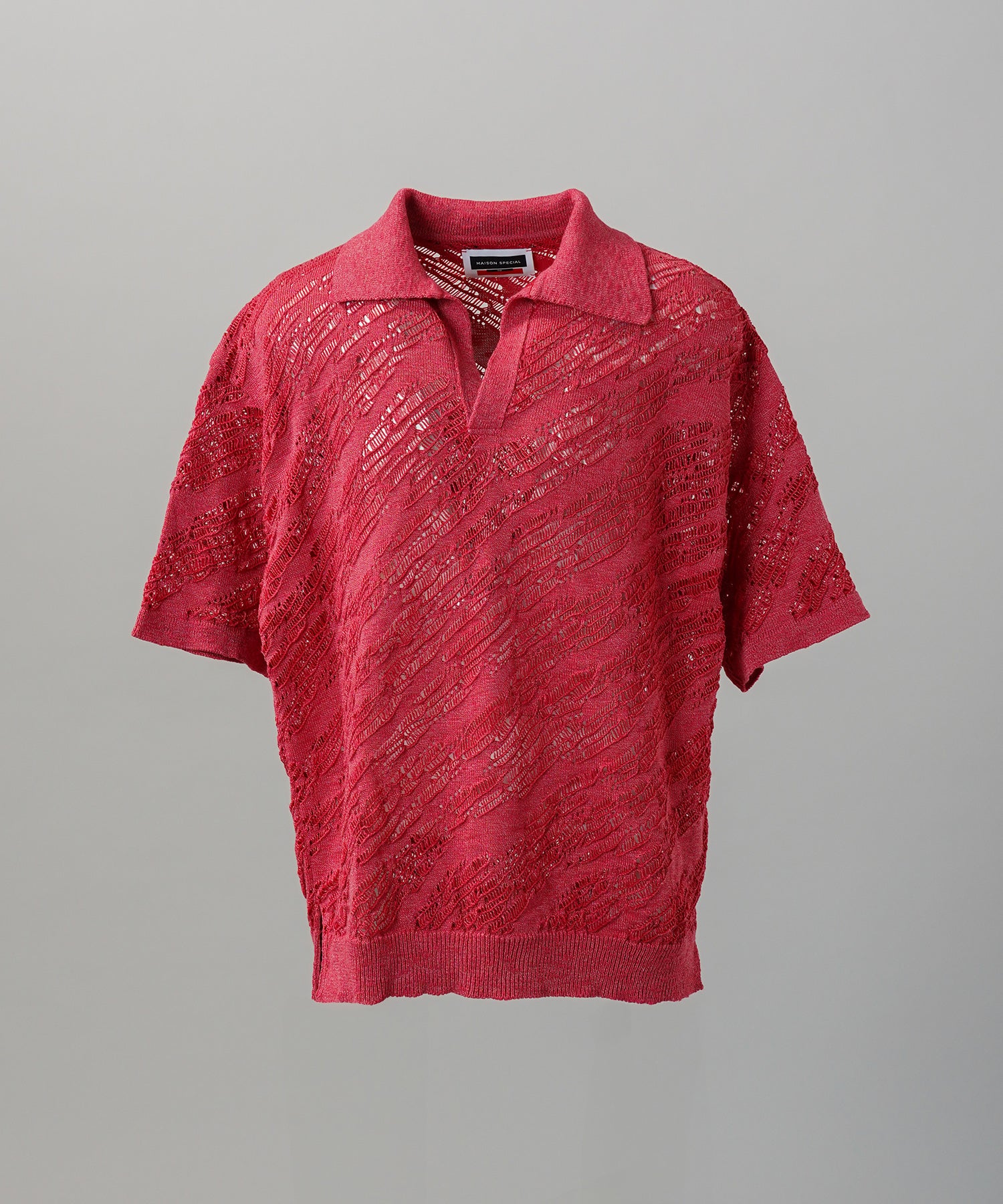 Cotton Bulky Acrylic Blend Prime-Over Gradation Dyeing Knit