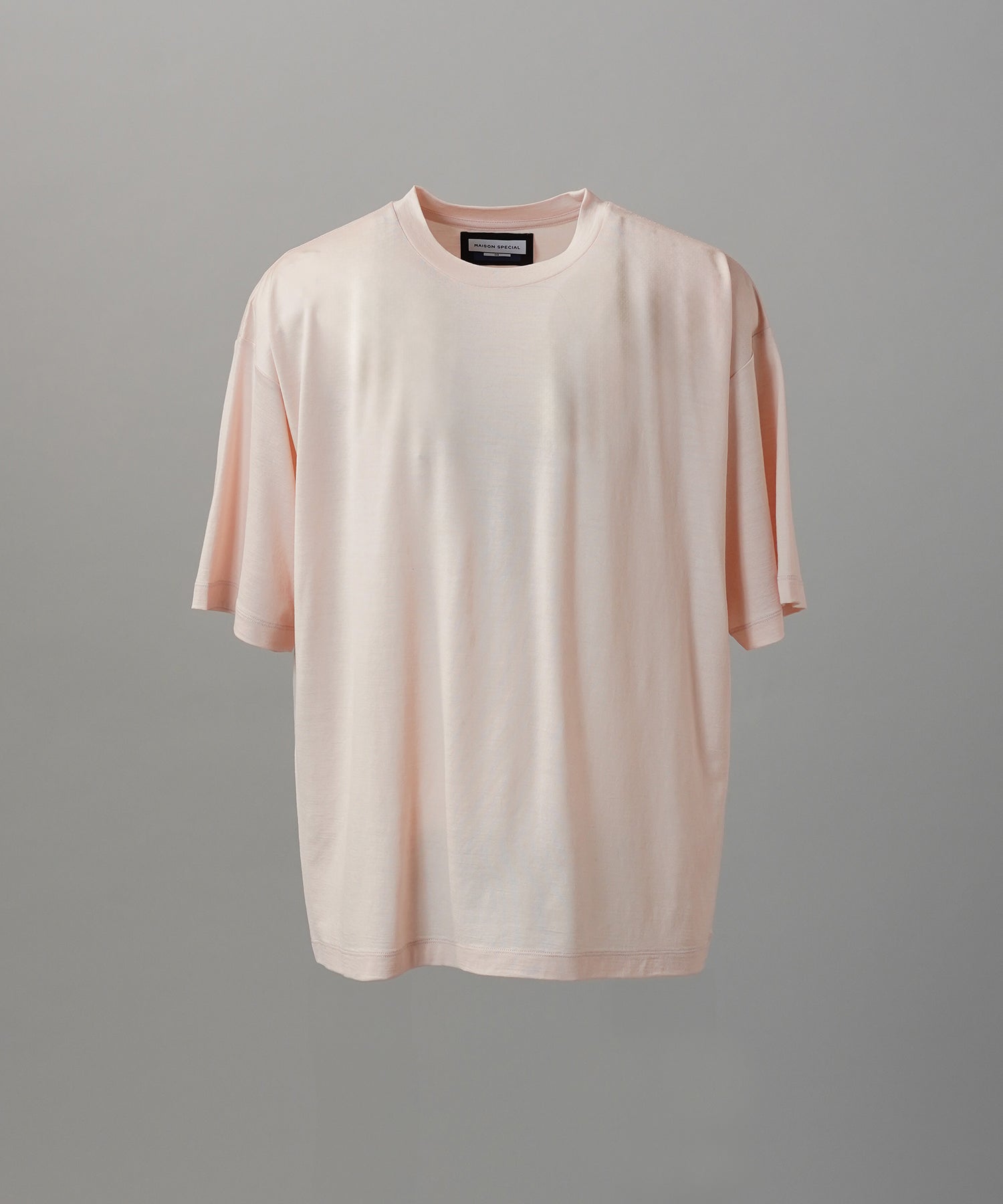 Wool Yarn Prime-Over Short Sleeve Crew Neck T-Shirt