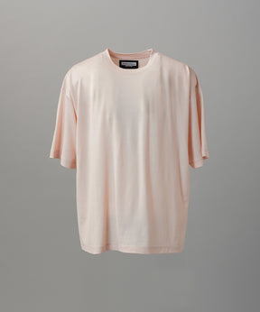 Wool Yarn Prime-Over Short Sleeve Crew Neck T-Shirt