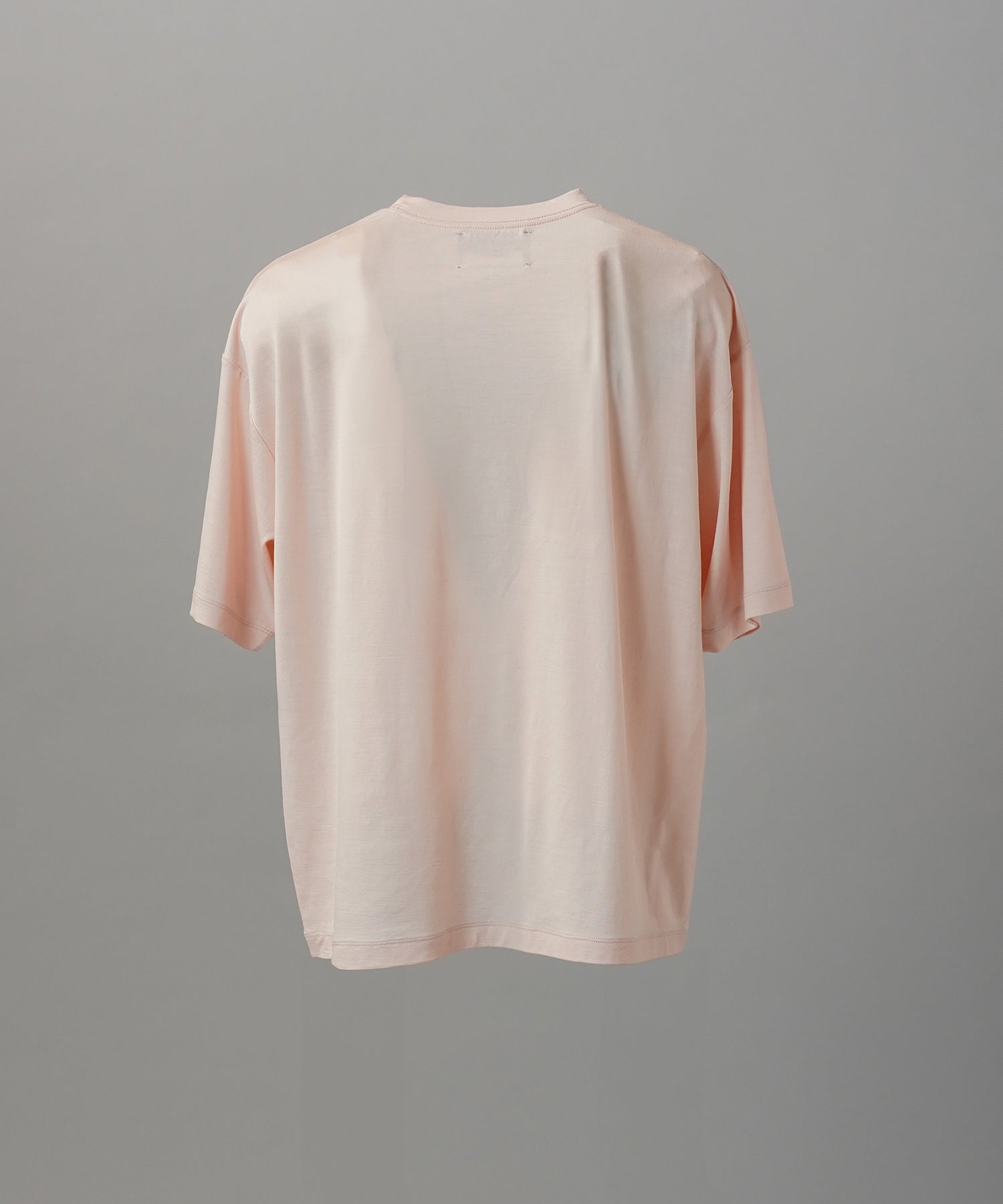 Wool Yarn Prime-Over Short Sleeve Crew Neck T-Shirt