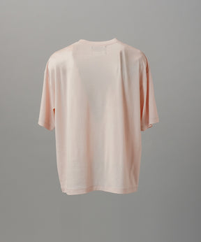 Wool Yarn Prime-Over Short Sleeve Crew Neck T-Shirt