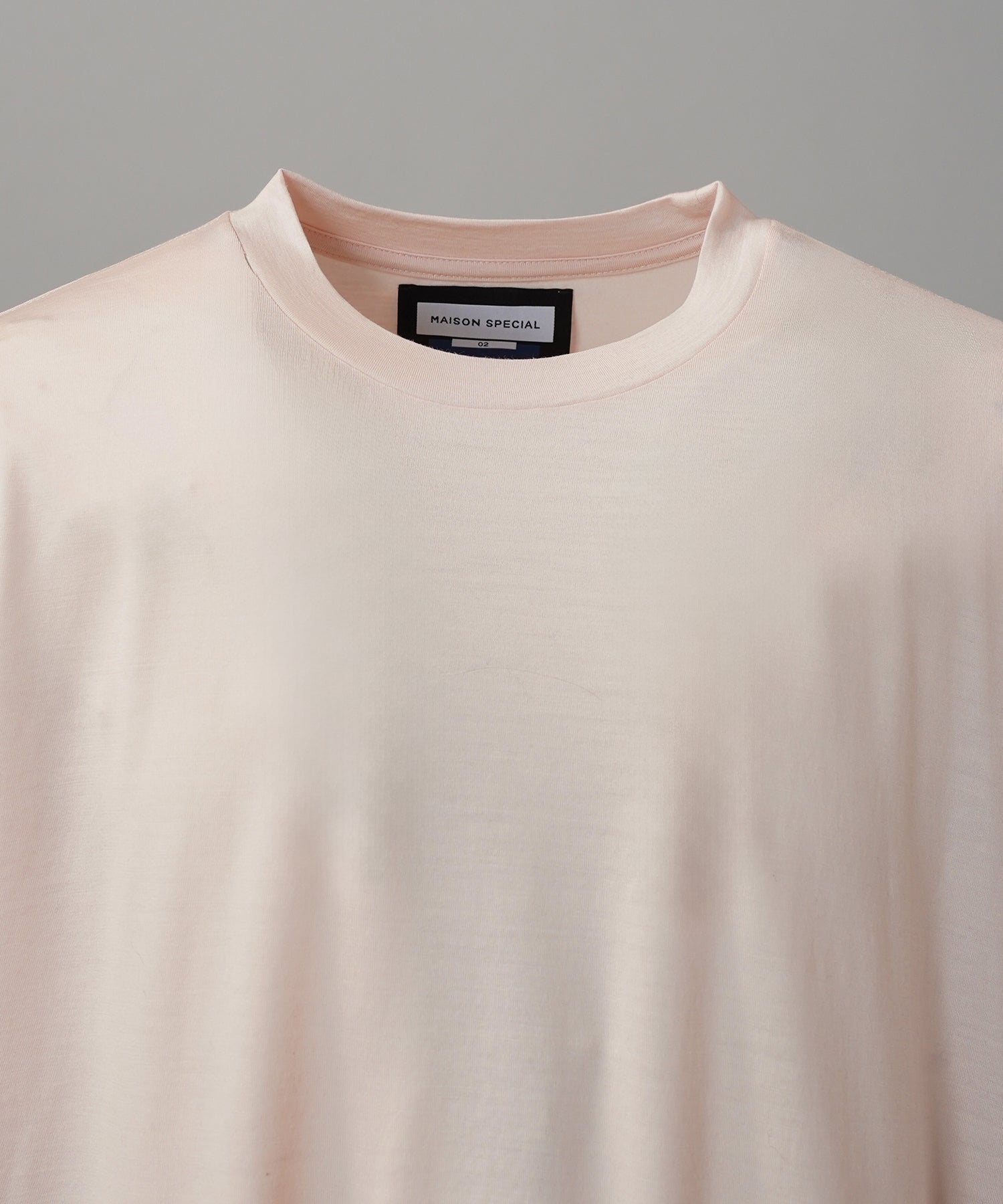 Wool Yarn Prime-Over Short Sleeve Crew Neck T-Shirt