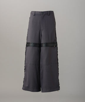 【26SS PRE-ORDER】Inside Out Prime-Wide Zip Flight Trousers