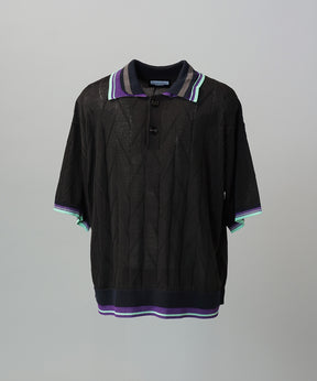 Cotton Bulky Acrylic Blend Prime-Over Gradation Dyeing Knit