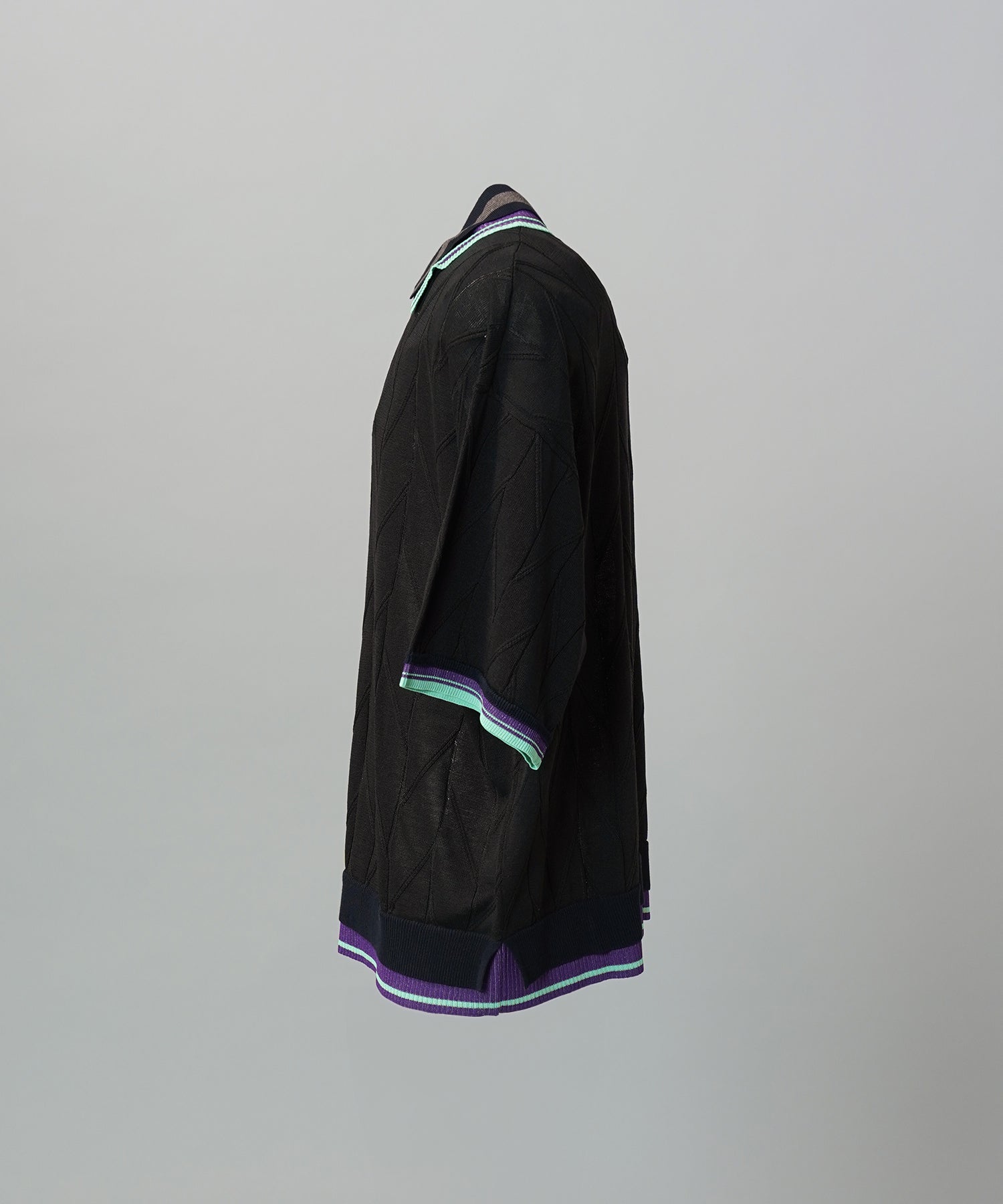 Cotton Bulky Acrylic Blend Prime-Over Gradation Dyeing Knit