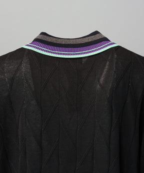 Cotton Bulky Acrylic Blend Prime-Over Gradation Dyeing Knit