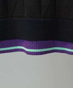 Cotton Bulky Acrylic Blend Prime-Over Gradation Dyeing Knit