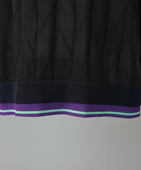 Cotton Bulky Acrylic Blend Prime-Over Gradation Dyeing Knit