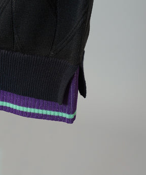 Cotton Bulky Acrylic Blend Prime-Over Gradation Dyeing Knit