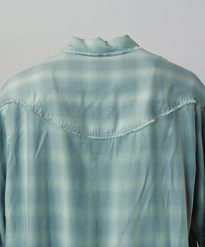 [26SS PRE-ORDER] Destroy Damage Prime-Over Ombre Check Short Sleeve Shirt