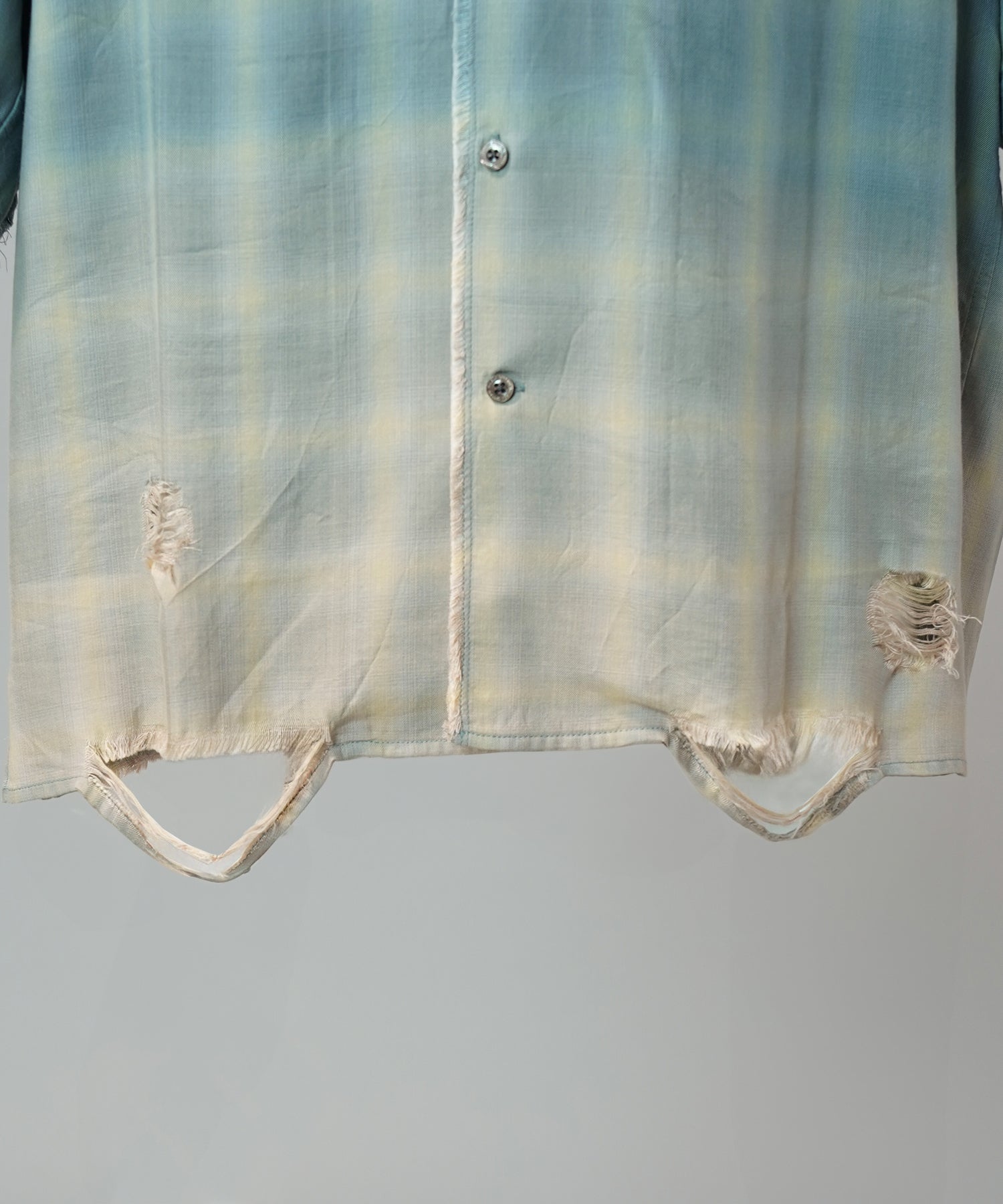 [26SS PRE-ORDER] Destroy Damage Prime-Over Ombre Check Short Sleeve Shirt