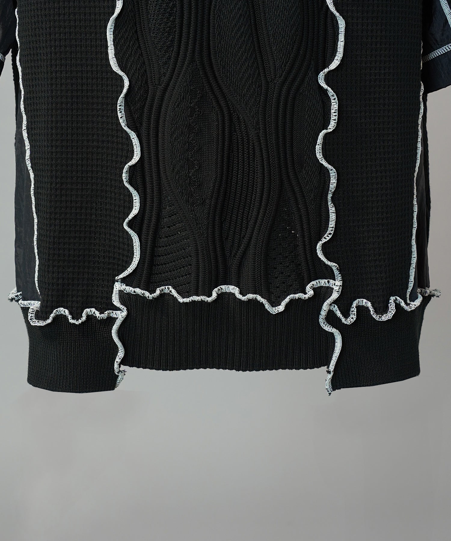 Cotton Bulky Acrylic Blend Prime-Over Gradation Dyeing Knit