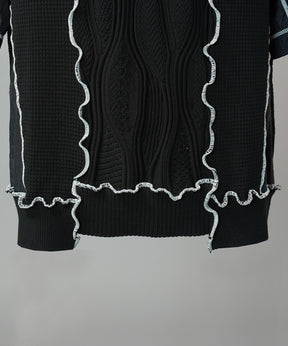 Cotton Bulky Acrylic Blend Prime-Over Gradation Dyeing Knit