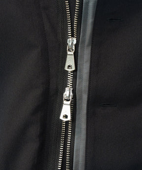 Layering MA-1 Docking Prime-Over Open Collar Short Sleeve Shirt