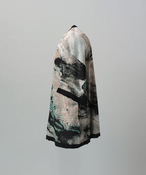 Cotton Bulky Acrylic Blend Prime-Over Gradation Dyeing Knit