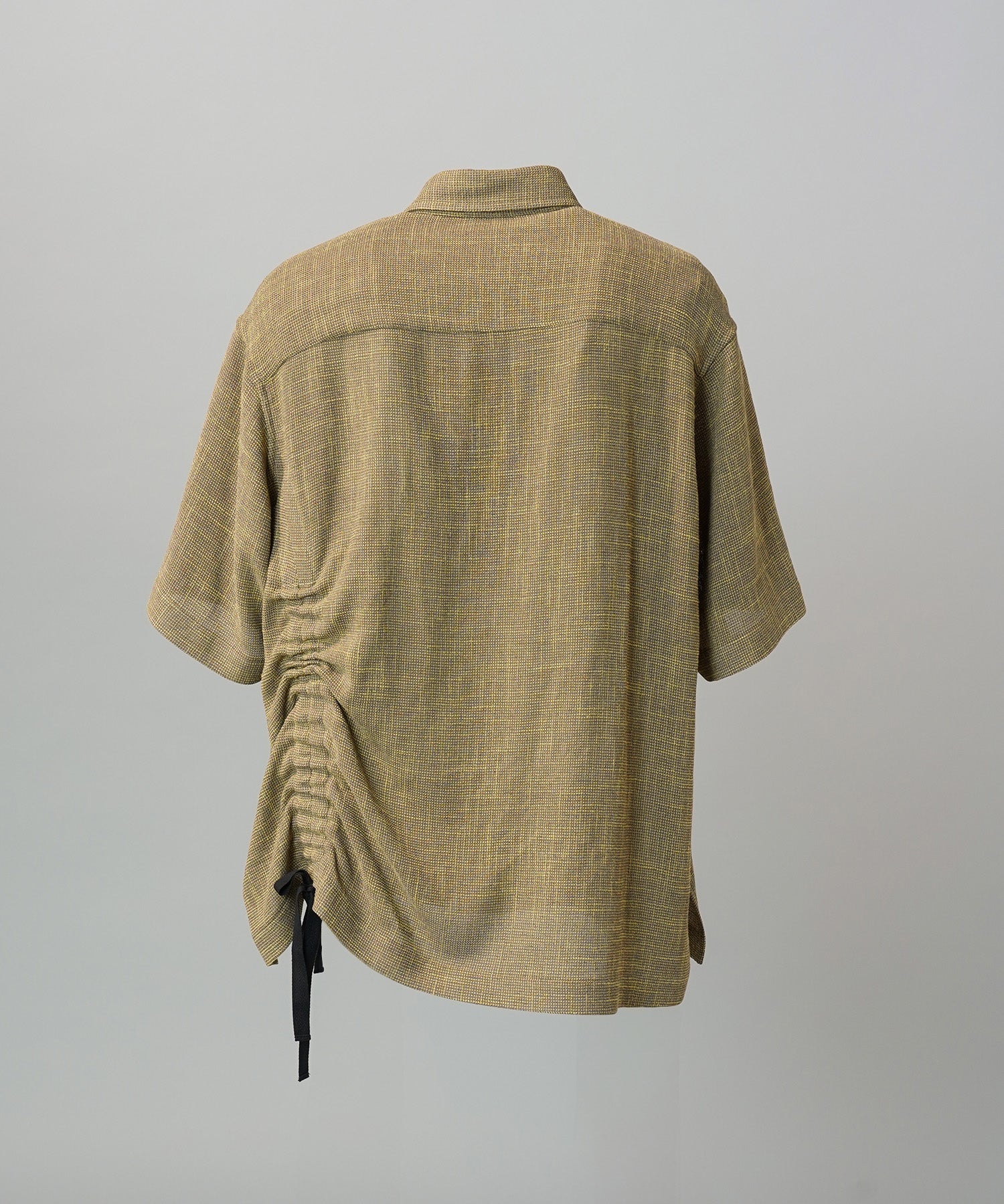 Dry KARAMI Mesh Prime-Over Asymmetric Shirred Shirt