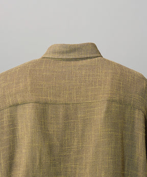 Dry KARAMI Mesh Prime-Over Asymmetric Shirred Shirt