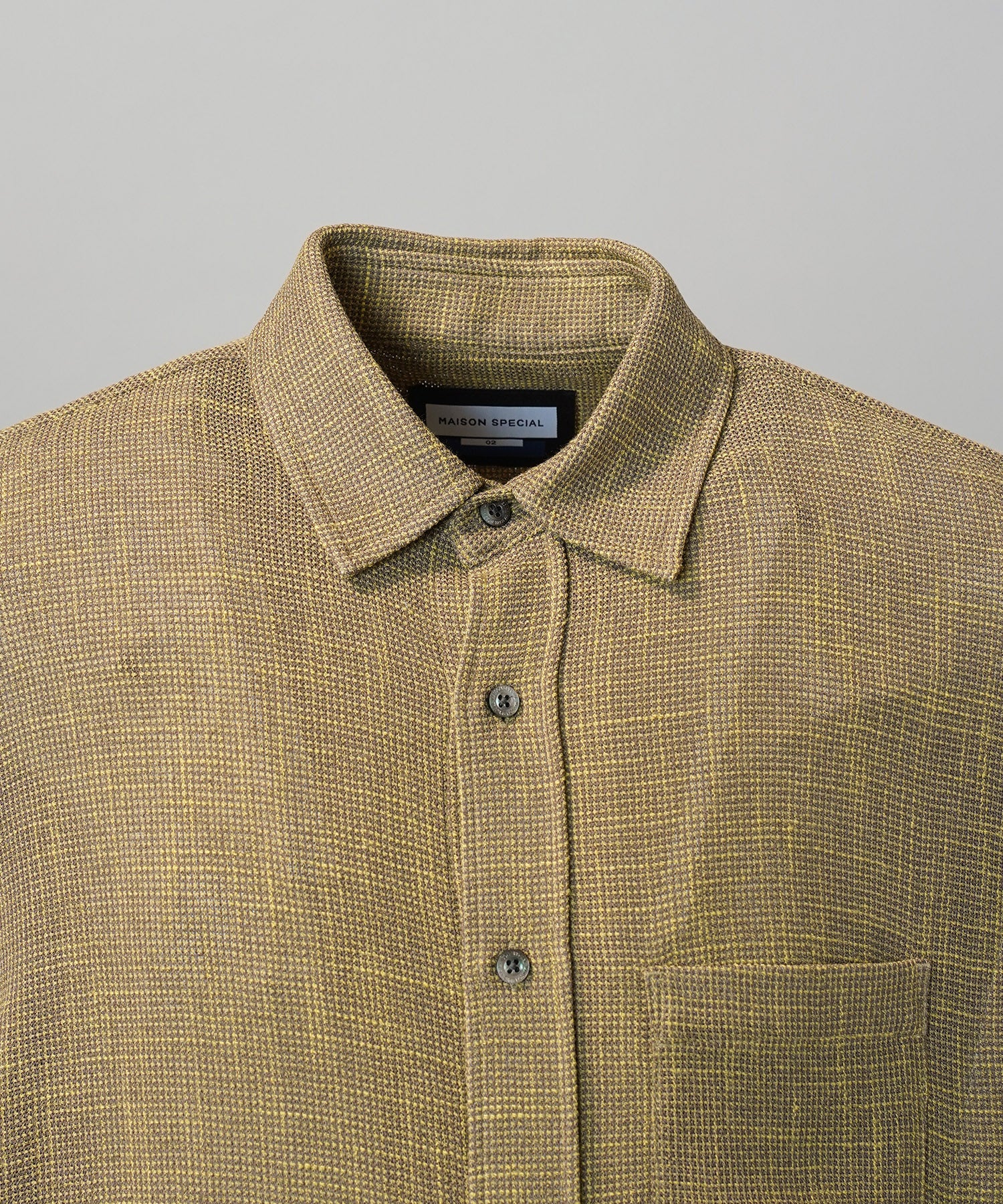 Dry KARAMI Mesh Prime-Over Asymmetric Shirred Shirt