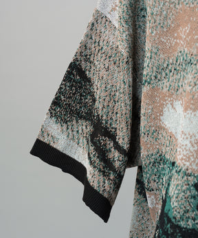 Cotton Bulky Acrylic Blend Prime-Over Gradation Dyeing Knit