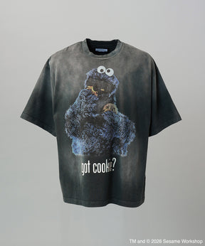 【PRE-ORDER】【MOVIE SERIES】「SESAME STREET」- Got Cookie - Prime-Over Crew Neck Short Sleeve T-Shirt