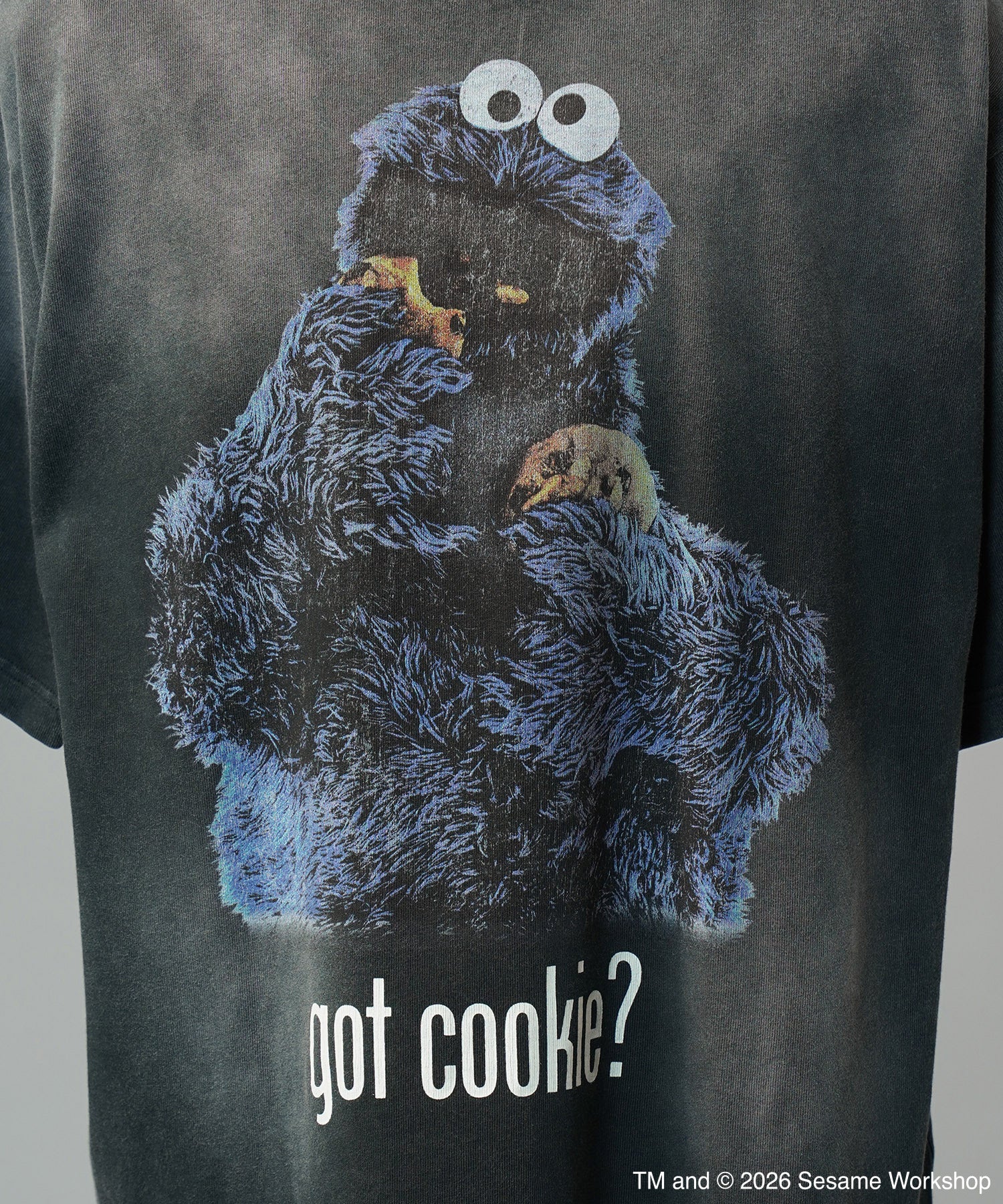 【PRE-ORDER】【MOVIE SERIES】「SESAME STREET」- Got Cookie - Prime-Over Crew Neck Short Sleeve T-Shirt