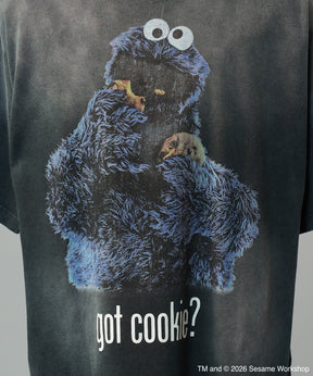 【PRE-ORDER】【MOVIE SERIES】「SESAME STREET」- Got Cookie - Prime-Over Crew Neck Short Sleeve T-Shirt