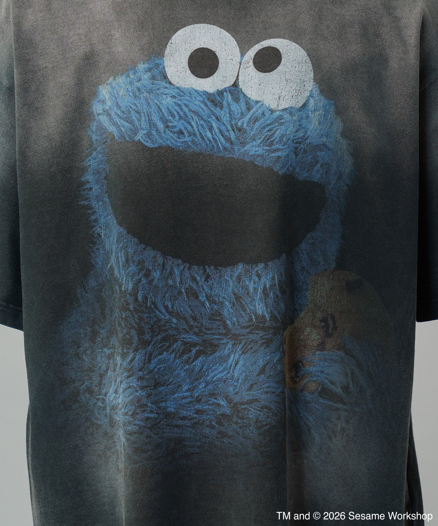 “SESAME STREET”- Elmo - Prime-Over Crew Neck Sweatshirt