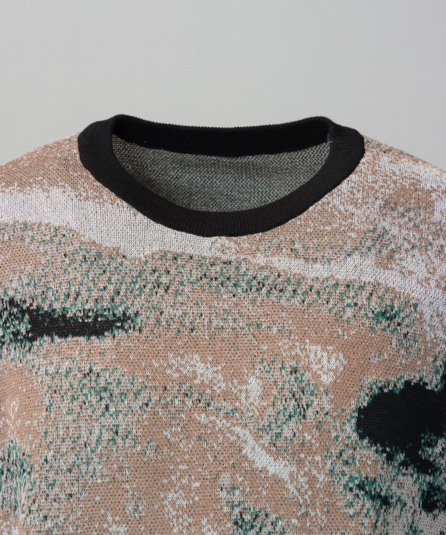 Cotton Bulky Acrylic Blend Prime-Over Gradation Dyeing Knit