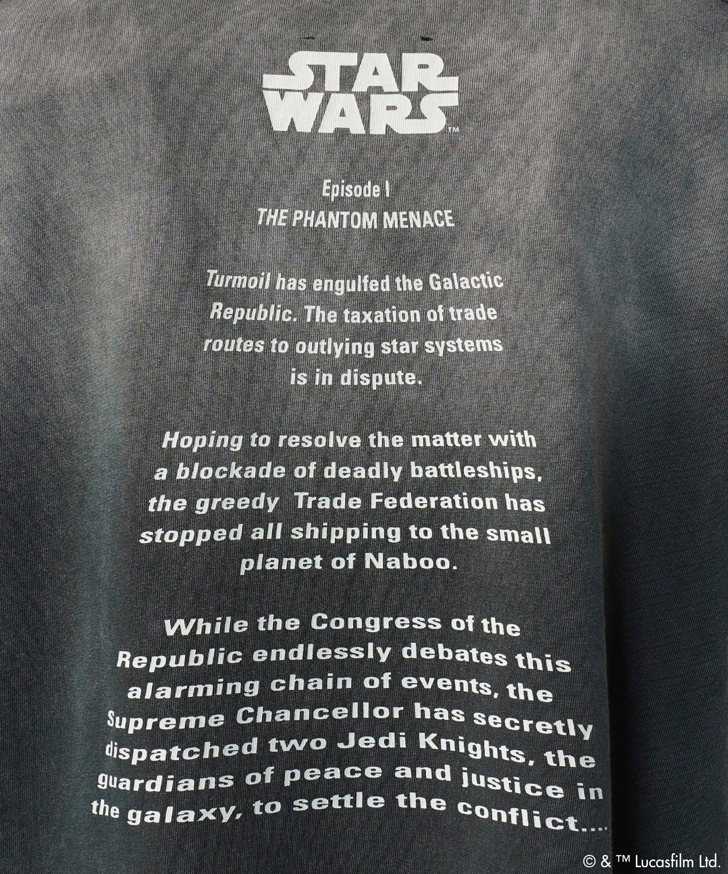 【PRE-ORDER】【MOVIE SERIES】「STAR WARS」Graphic Print Prime-Over Crew Neck T-Shirt